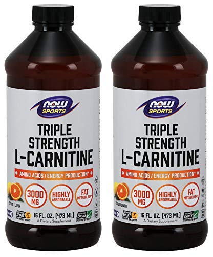 Now Foods: L-Carnitine Liquid 3000mg, 16 oz (2 pack)