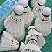 Larumsport Badminton Shuttlecocks 12-Pack, Durable Feather Badminton Birdies with High Stability & Fast Flight, Indoor/Outdoor Training Shuttlecocks for Trainers, Amateurs, Beginners & Family Games