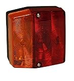 Piloto posterior para remolque. Medidas: 120x120mm. Funciones: posición, freno, intermitente y matrícula (para remolques Comanche Brisa)