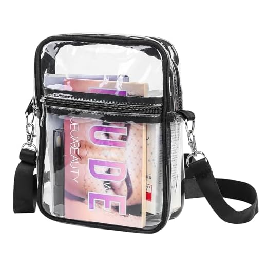 Bolso bandolera transparente, bolso transparente para mujer, neceser transparente, bolso bandolera, neceser impermeable transparente con correa ajustable, bolso transparente homologado estadio
