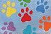 Jellybean Rug - Colorful Paws
