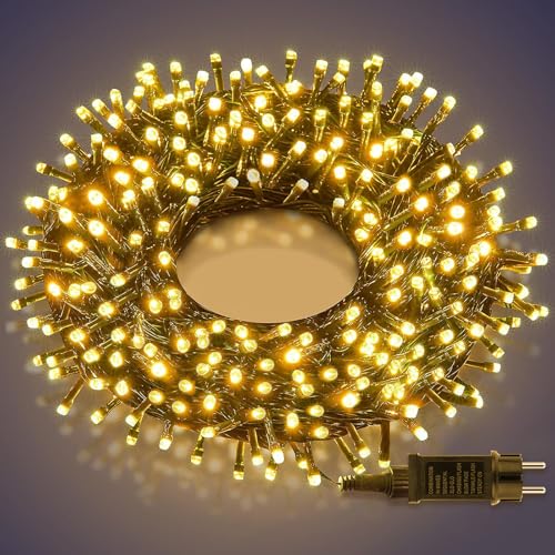 50m 500LED Lichterkette Außen Innen，LED Lichterkette Strombetrieben...