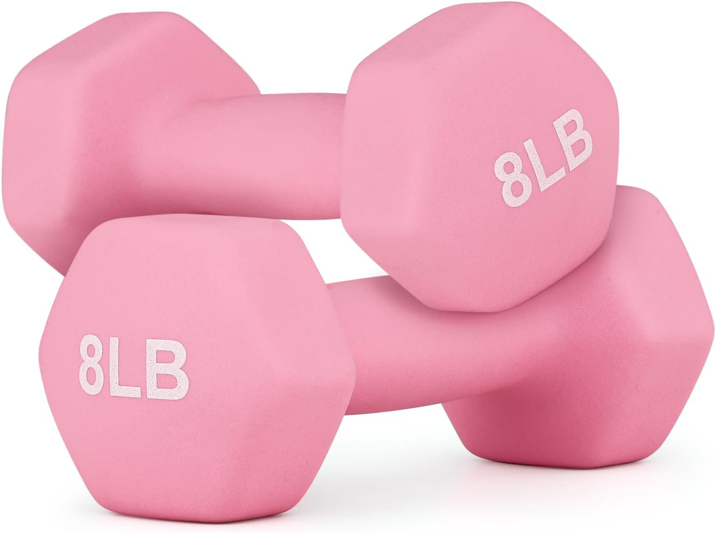 MADOG Dumbbell Set, Anti-Slip Neoprene Coated Hexagon Hand Weights for Home Gym Equipment Workouts Strength Training