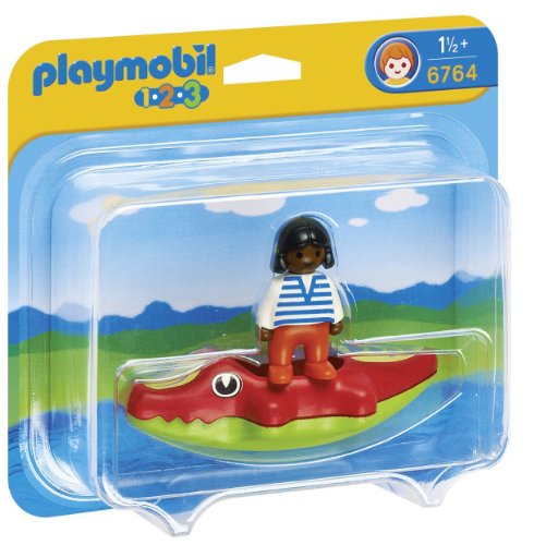 Playmobil - 6764 - Fillette & Bateau Crocodile