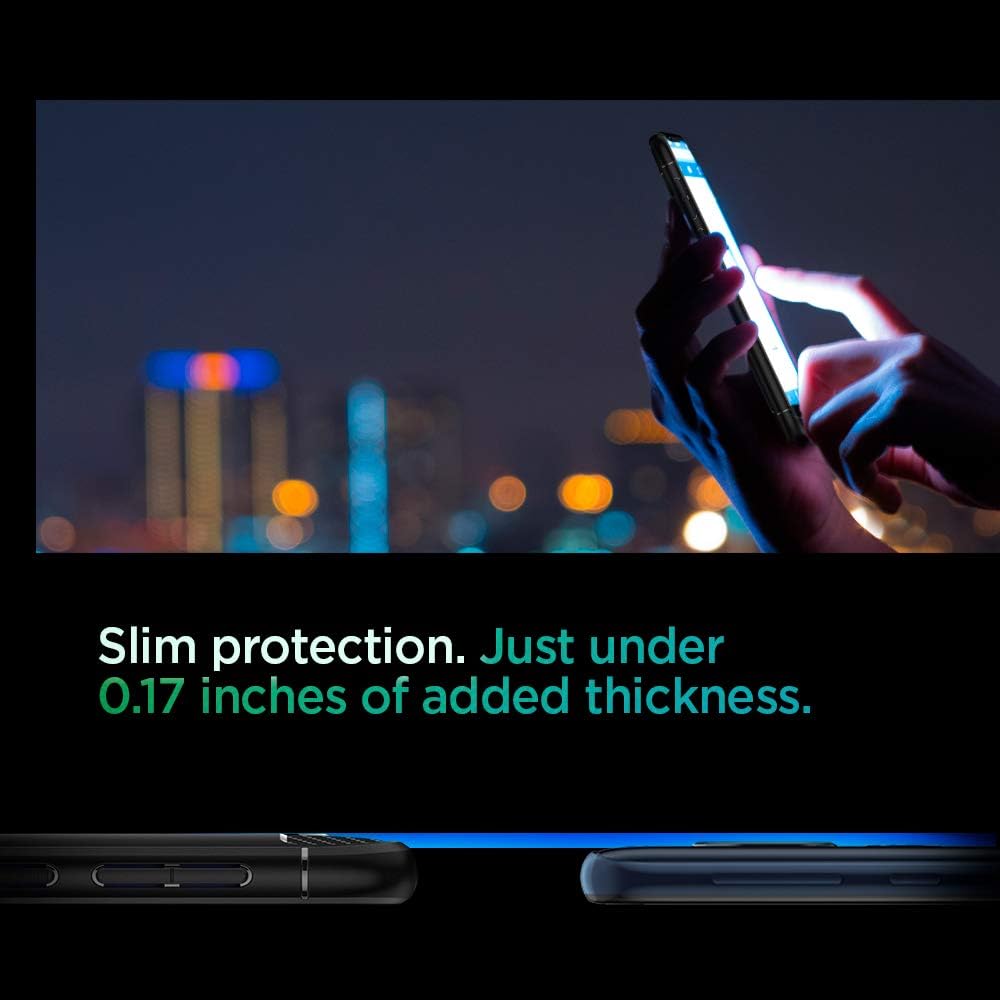 Spigen Rugged Armor Designed for Moto G7 Power Case (2019) - Matte Black