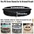 Fire Pit Cover Round for In Ground Firepit, 56 Inch Outdoor Patio Built In Fire Pit Cover, Round Gas Fire Pit Table Cover High-quality Oxford cloth outdoor rain, snow and wind protection Cover,Black