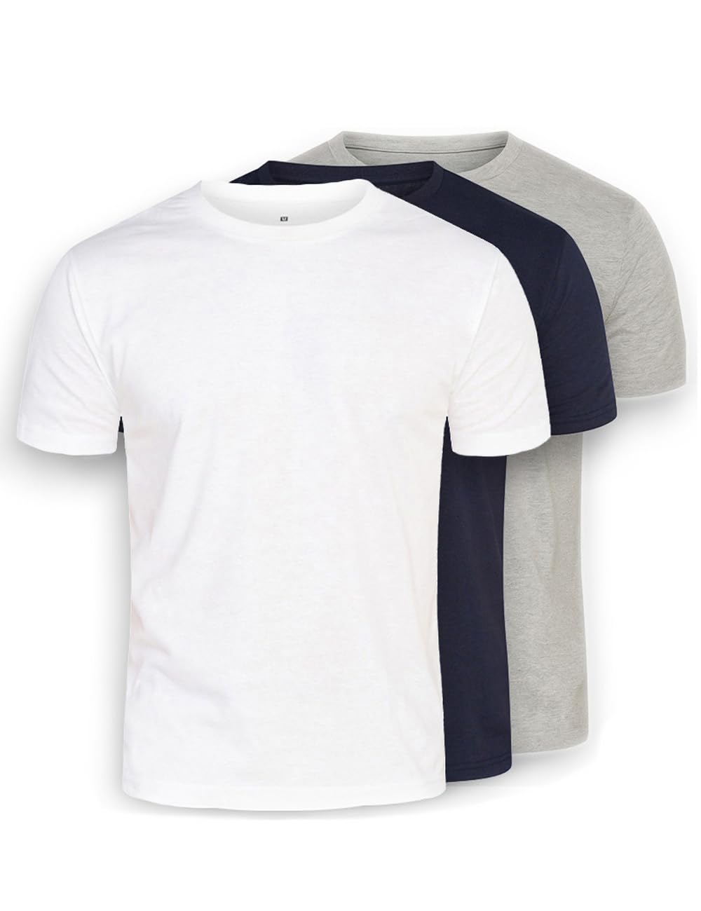 DAILY COTTON Herren 1er 3er 4er Packung T-Shirts mit Rundhalsausschnitt Set Rundhals einfarbig S M L XL XXL