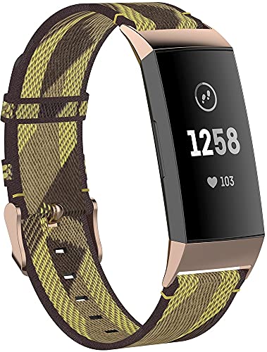 Classicase �R���p�`�u�� Fitbit Charge 3 / Charge 3 SE/Charge 4 (�t�B�b�g�r�b�g �`���[�W 4) ���v�o���h�i�C�������Ɍ�����p�X�|�[�c�o���h �h���h���� �������R �����ȒP (Pattern 8)