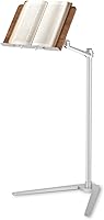 Vista 1 de FAHKNS Soporte de libro para lectura, soporte multifuncional para leer con plataforma de madera y clip elástico para libros, adecuado para guardar