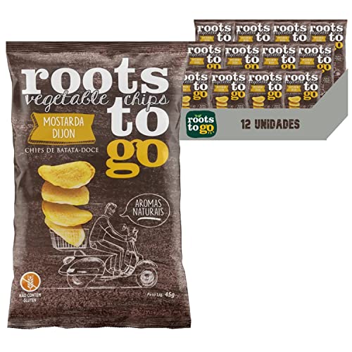 Roots To Go Batata-Doce c/ Mostarda Dijon 45g (12 Pacotes)
