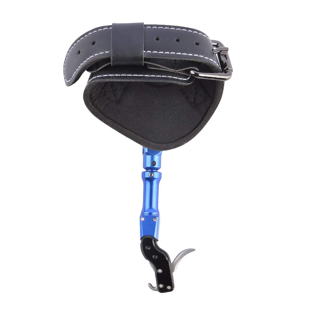SHARROW Tir à Arc Décocheur Release Aids Arc à Poulies Aides à la Libération Réglable Trigger 360 Degrés Rotation Accessoires pour Arc et Flèches