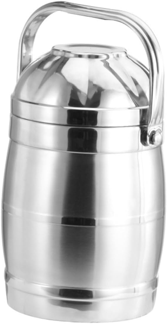 Zerodeko Vacuum Insulated Stainless Steel Soup Container Capacity Leak Thermal Lunch Holder for School Work Double Heat Retention Food Storage Box