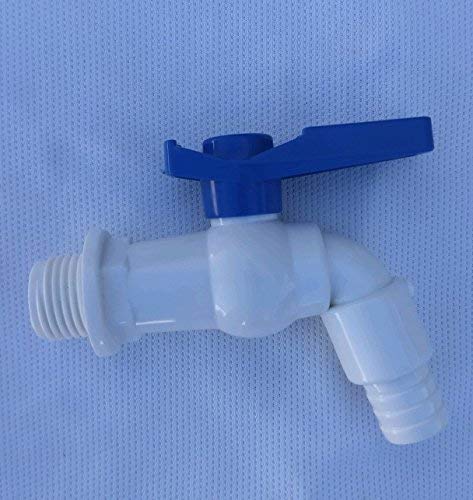 ECO HOMETOWN Plastic Nozzle Tap/Bib Cock , White, Painted Finish