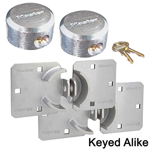 Image of Master Lock Hasp /Hidden Shackle Keyed Alike Padlocks 770-6271KA-2