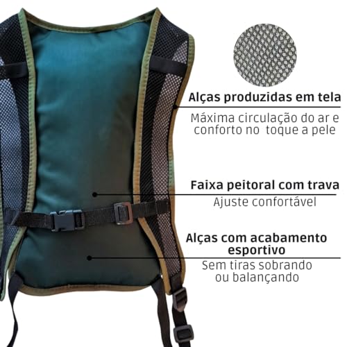 Mochila Hidratação Impermeável Camuflada Térmica Tática Trilha Airsoft Ciclismo MTB 2L