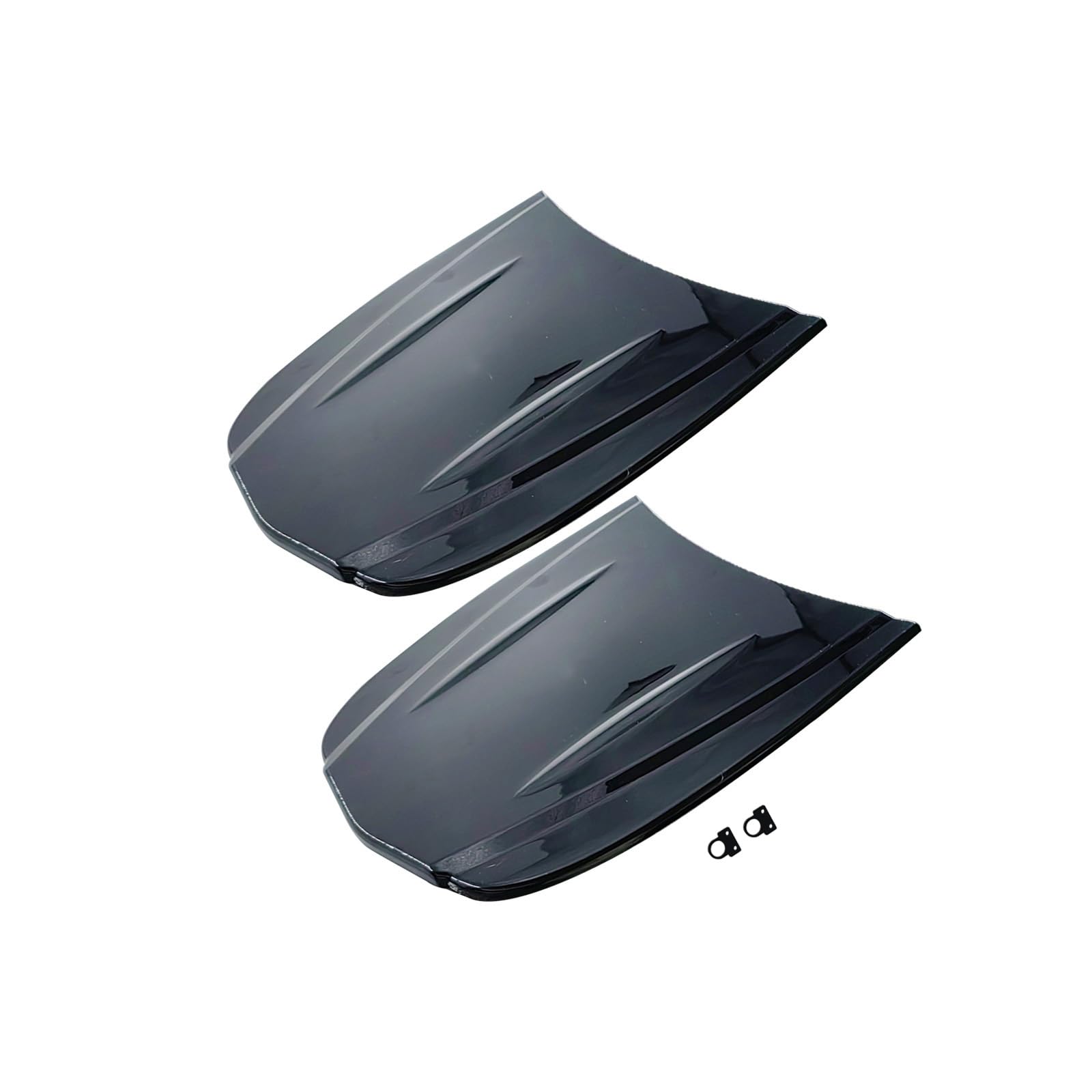 2PCS ABS Speed Shapes for Car Paint Hood Display Sample Show Black