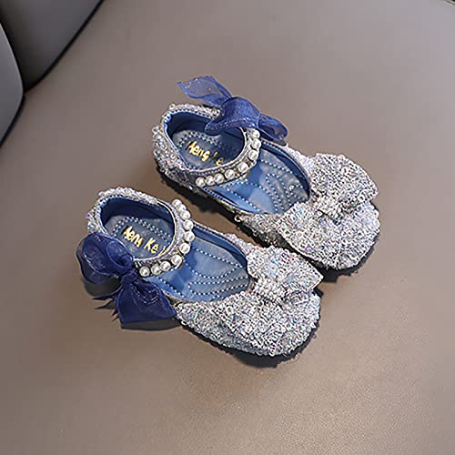 Toddler Girl Sandals, Childrens Girls Pearl Rhinestones Shining Princess Shoes for Party and Wedding Dancing Shoes3