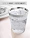 Stock Your Home Elegant Silver Rimmed 10 Oz Clear Plastic Cups (100 Pack) Fancy Disposable Party Cups - Silver Plastic Tumblers For Weddings, Parties And Everyday Use