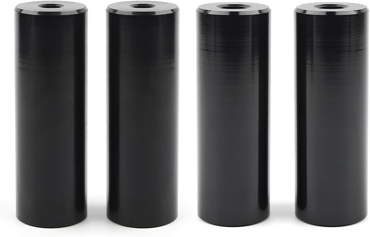 Heavy Duty Steel BMX Pegs 3/8" Front 14mm Rear Stunt Pegs for Street Grinding Park Racing