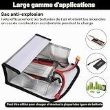 Orixo lot de 3 sacs ignifuges pour batteries LiPo photo 5