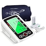 Dualer Benutzermodus und große Speicherfunktion: Wechseln Sie zwischen zwei Benutzern, um Speicherfunktionen automatisch zu speichern, Blutdruckänderungen jederzeit zu verfolgen oder ärztlichen Rat einzuholen. Das Oberarm-Blutdruckmessgerät ist mit einem internen Speicher ausgestattet. 2 Benutzermodi, 99 Speicherplatz mit Datum und Uhrzeit.