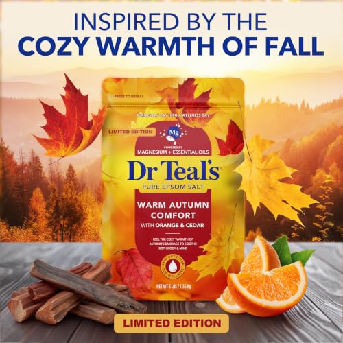 Dr Teal's Epsom Salt Magnesium Soak, Warm Autumn Comfort, 3 lbs - image 4