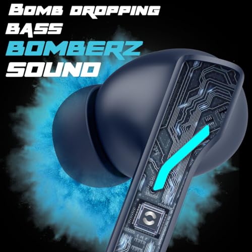 HOPPUP Predator Xo1 Gaming Earbuds with 50H Playtime,13Mm Drivers,40Ms Low Latency,Enc Bluetooth Headset (Blue, True Wireless) - in Ear - Image 6