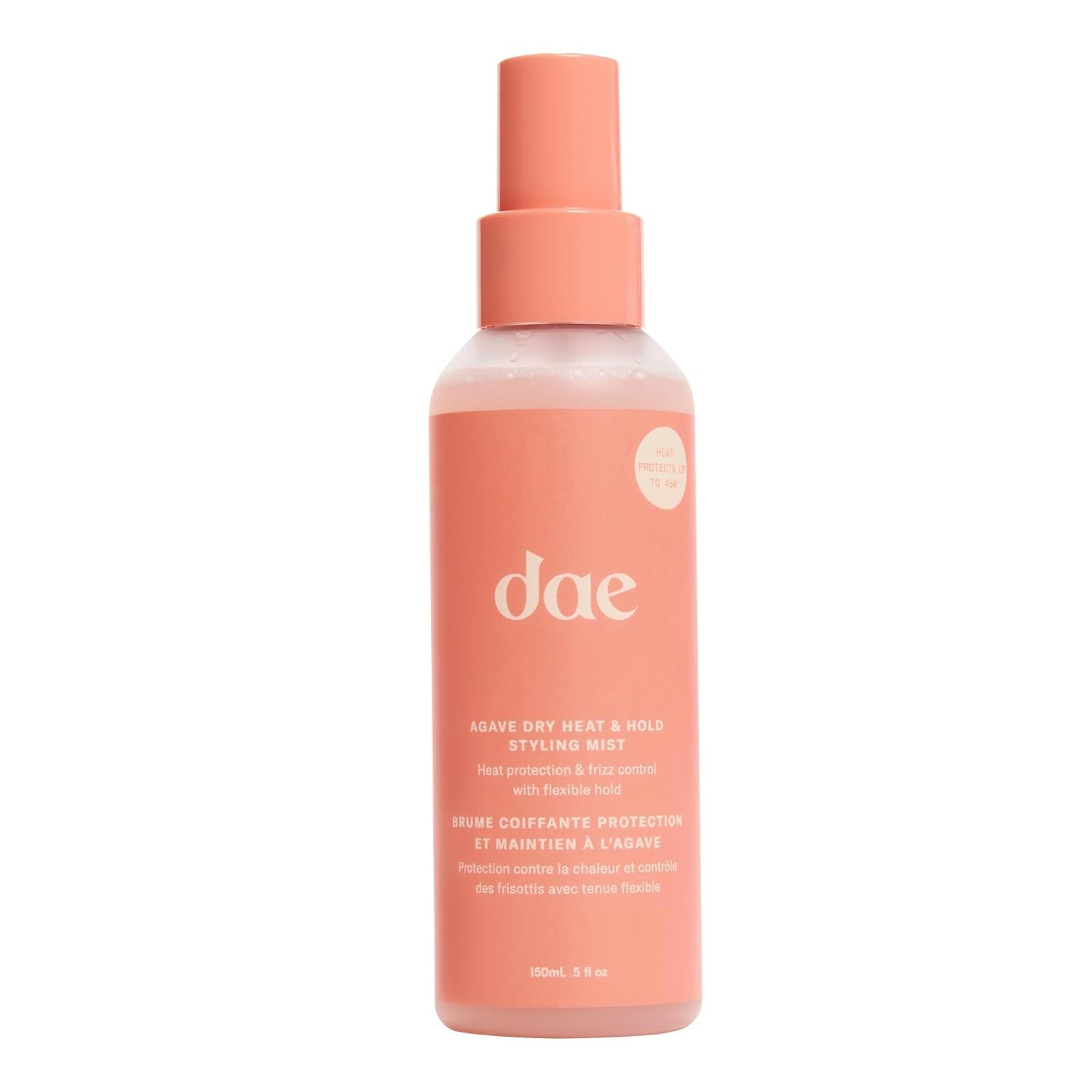 DAE Agave Dry Heat & Hold Styling Mist - Heat Protection, Controls Frizz, Softens Hair (5 oz.)
