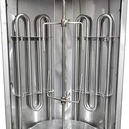 Dönergrill Gyrosmaschine für Zuhause, 3KW 50-300℃ Elektrische BBQ Tischgrill Döner Gyrosgrill, 2 Brenner Grill Machine drehen Innengrills Dönermaschine – Bild 7