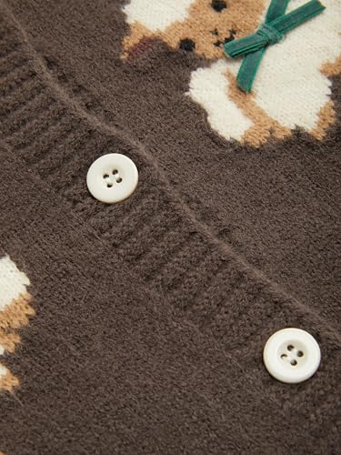 CIDER Women Going Out Knit Cute Cardigan Sweater Sheep Embroidery Ribbon Tie Casual Cardigan3