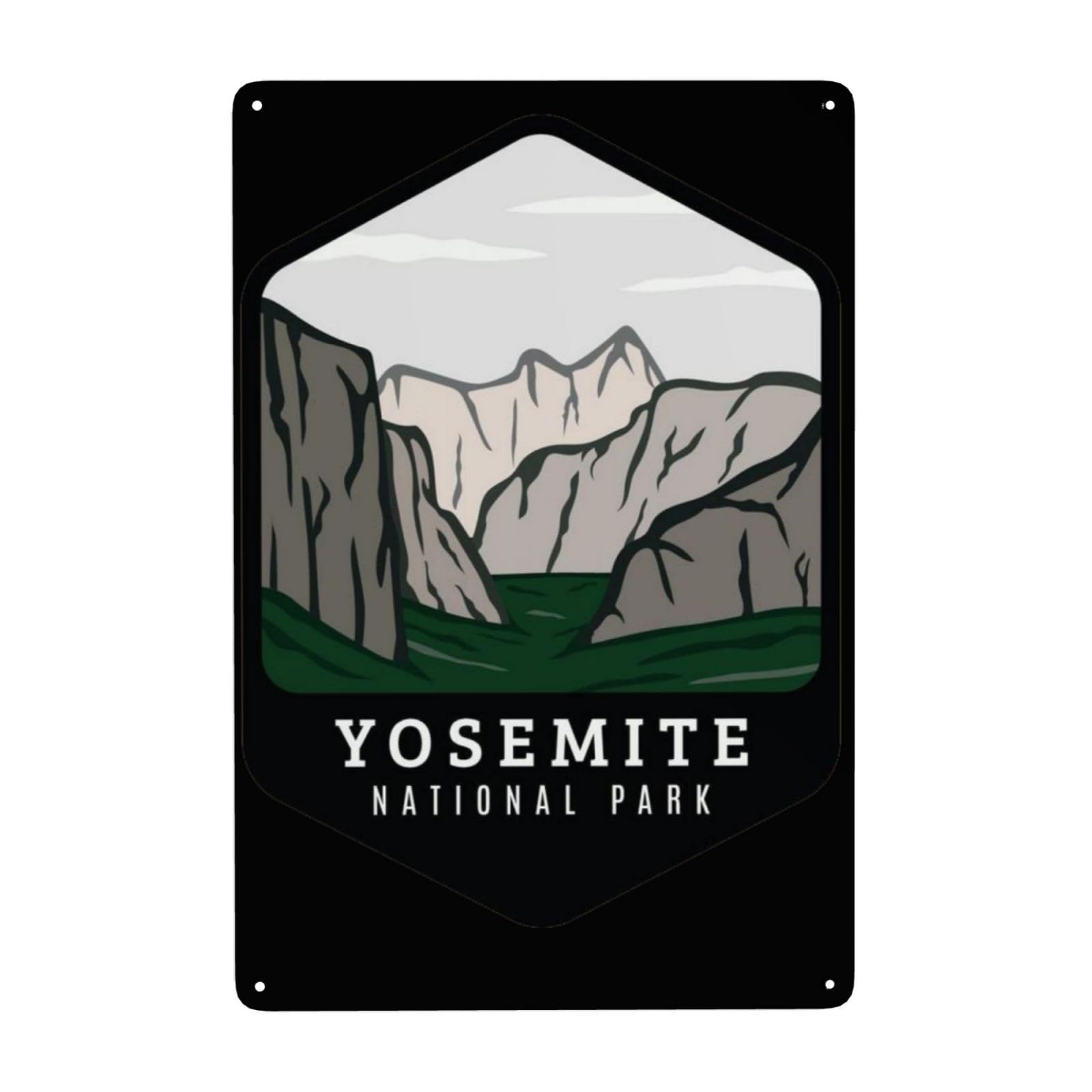 Yosemite National Park Tin Signs Metal Signs National Park Decor For Bar Room Farmhouse Poster Retro 8x12 Inch