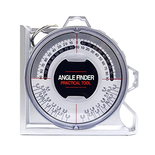 MQPALZKD Slope Inclinometer Angle Finder Slope Protractor Tilt Level Meter Clinometer Gauge with Base Measuring Gauging Tools