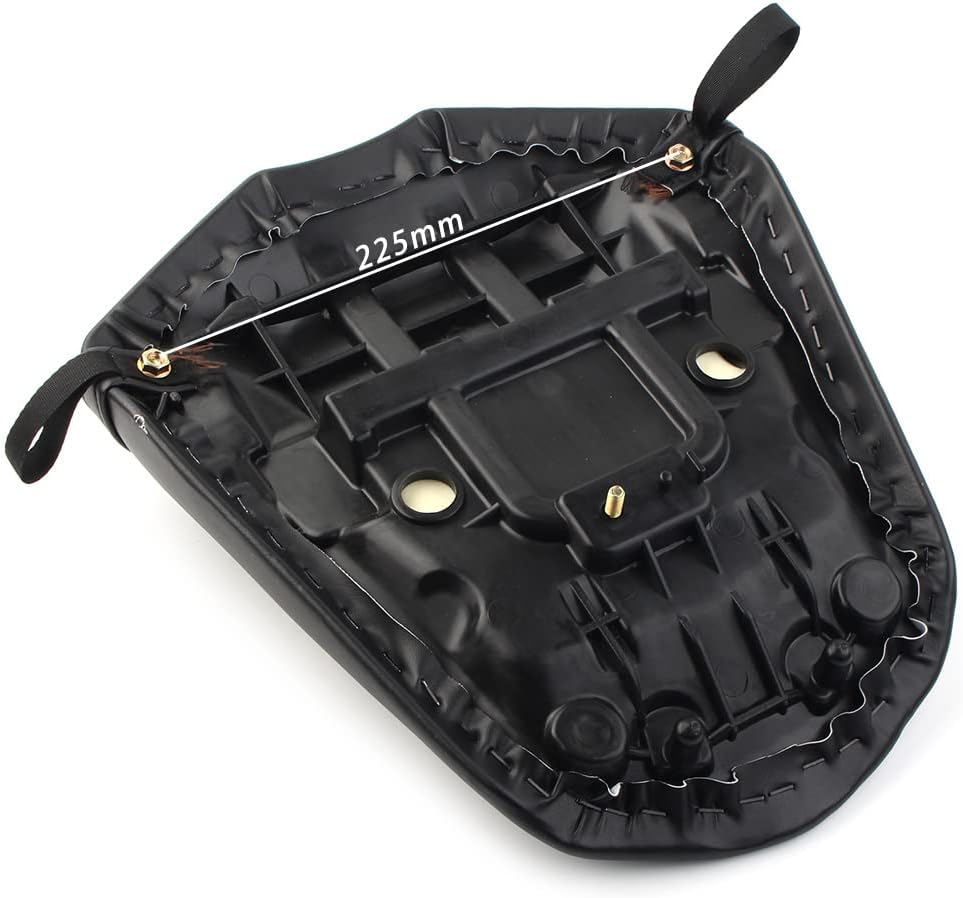 Three T Rear Passenger Seat Cushion Pillion, Motorcycle Rear Seat Cushion Pad Black for Yamaha FZS1 2015, FZ1 Fazer 2006-2010