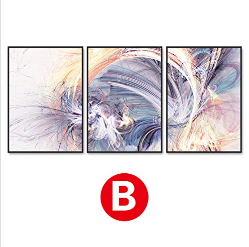 Film de cristal triptyque abstrait : la solution déco pour masquer un mur vide - 6