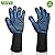 GEEKHOM Grill Gloves 1472? Heat Resistant BBQ Grilling Gloves EN407 Certified 13 Inch Oven Mitts 4-in-1 Barbecue Tools for Cooking Baking Outdoor Camping and Weber Char-Broil Cuisinart Smokers