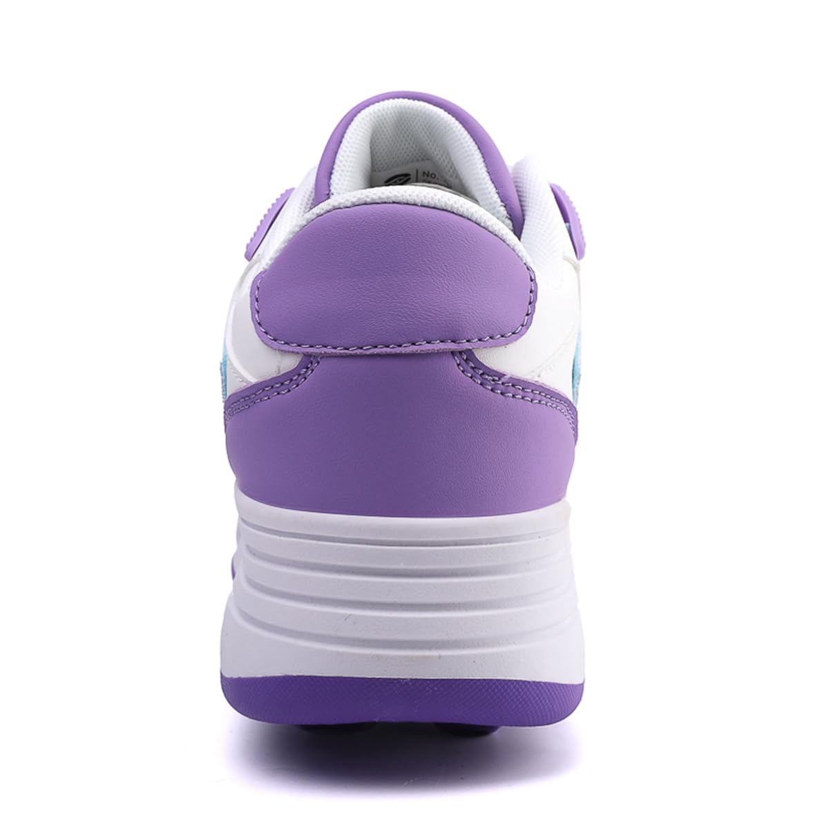 Mateju Kinder Rollschuhe mit 4 Rollen Versenkbarer 2-in-1 Roller Turnschuhe