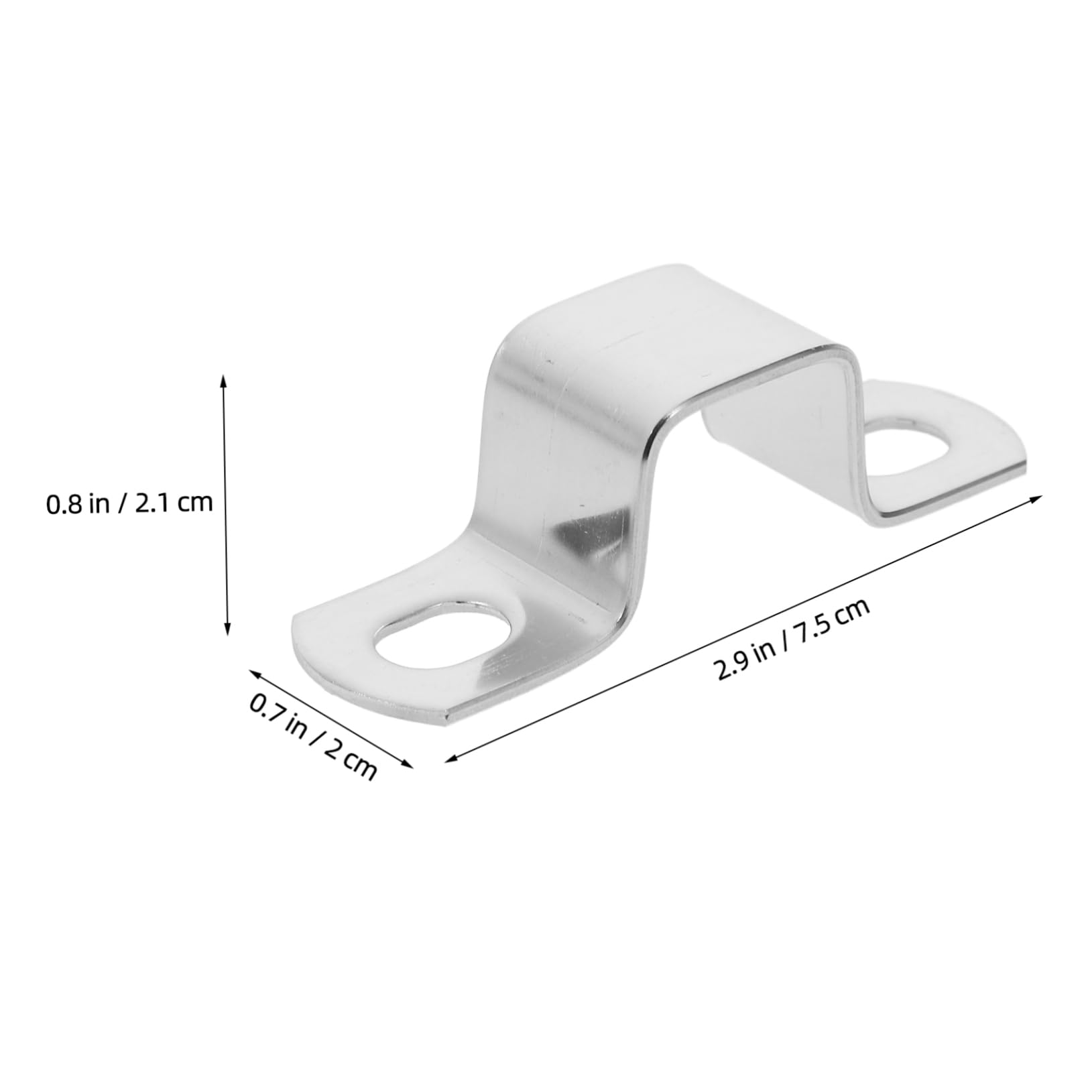 HAWILLOSCH 304 Steel Square Clamp h Hoop Tube Fastener u Bracket for Square Tubing
