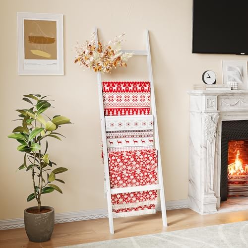 Blanket Ladder Towel Racks For Bathroom 5 Layers Towel Holder 100...