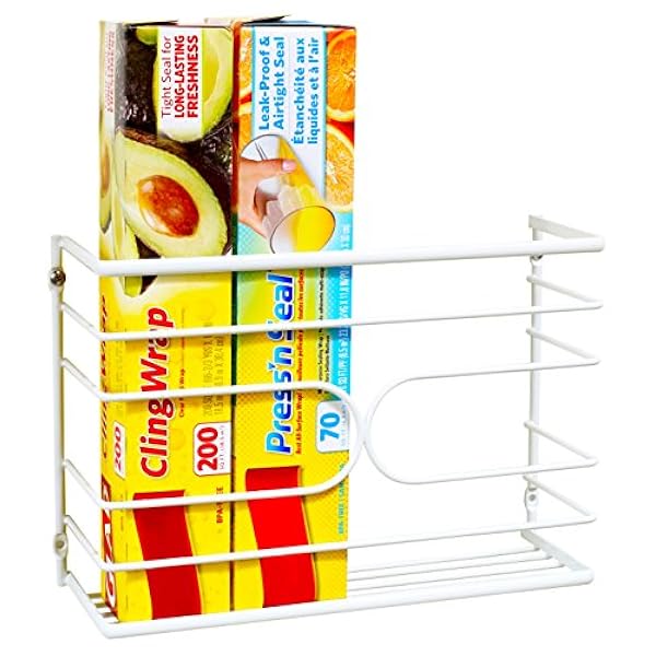 DecoBros Väggdörrmontering kökssvep organiseringshylla, vit