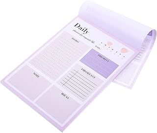 Tofficu Planejador De Notas Diárias Bloco De Notas De Papel Para Fazer Lista De Tarefas Diárias Bloco De Notas De Planejamento Diário Bloco De Notas Diário Planejador De Metas Livros De