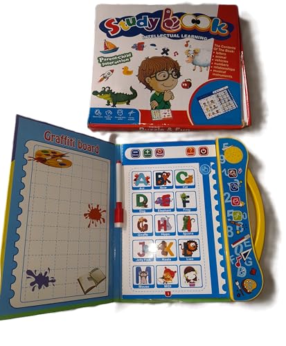 Image of Study Book, Intellectual Learning, Parent-Child Interaction, Letters, Animals, Vehicles, Numbers, Relationships, Musical Instruments