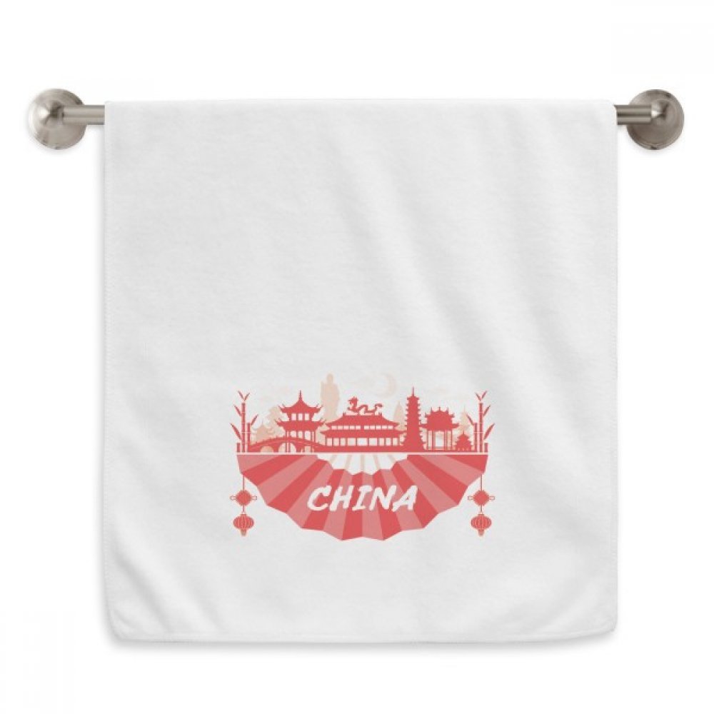 Serviettes débarbouillettes Chine Diadème en coton blanc 13x29 pouces