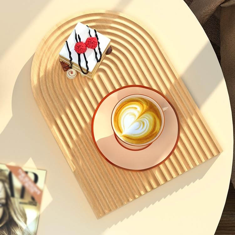 Plateau De Cafétéria Plateau en Bois Style Japonais Wabi-Sabi Ornements Plateau De Rangement Accessoires Photo Plateau De Nourriture en Bois Service De Dessert Plateau D,E