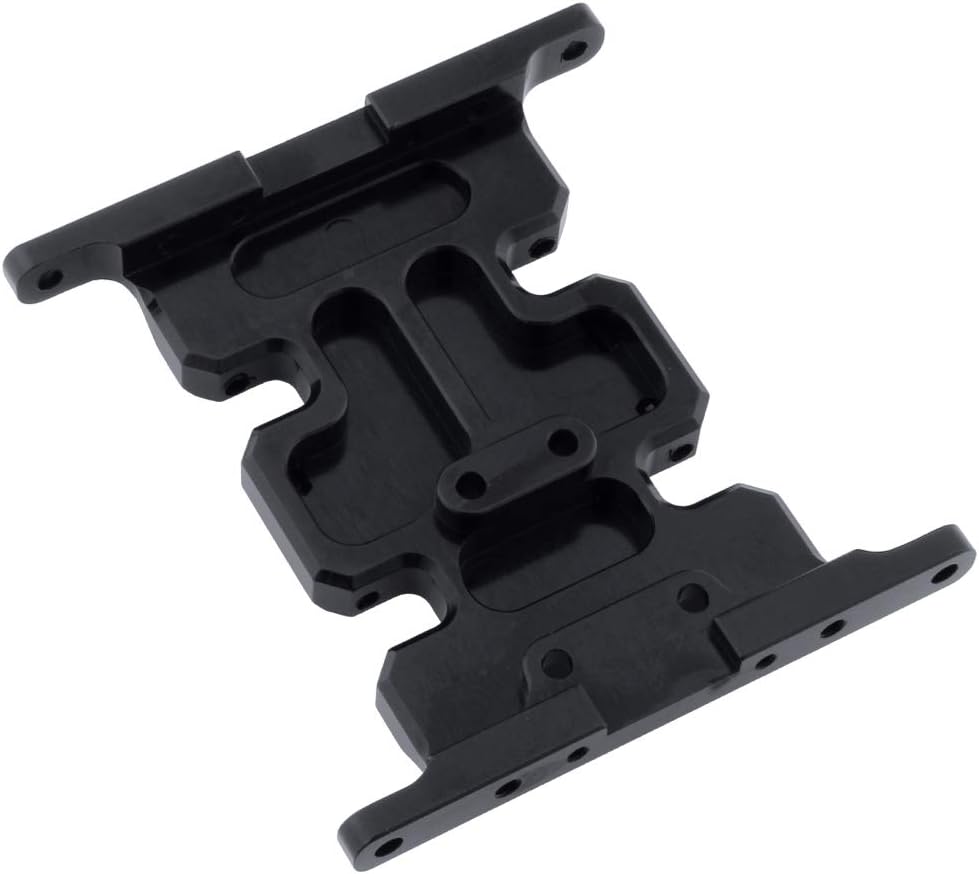 HobbyPark Aluminum Center Frame Brace Transmission Skid Plate for AXIAL SCX10 1/10 RC Rock Crawler Car Option Parts (Black)