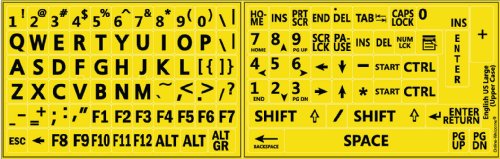 English US Large Lettering (Upper CASE) Non Transparent...