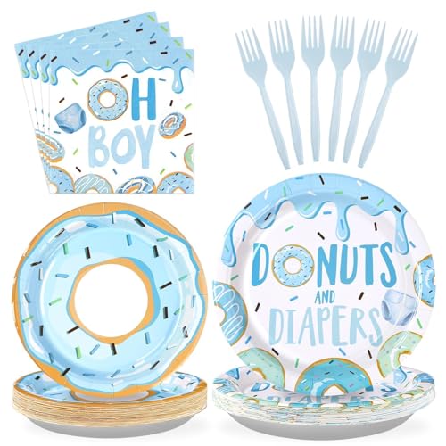 Blue Donut Baby Shower Decorations for Boy