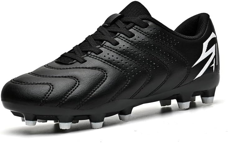 SAIBI Boys Girls Soccer Cleats Kids Soccer Shoes for Little/Big Kid Outdoor Indoor Firm Ground Athletic Turf Trainning Football Shoes