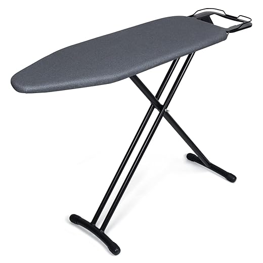Duwee 12"x36" Ironing Board with Heat Resistant Cover and Thicken Felt Pad, Heavy Sturdy Legs