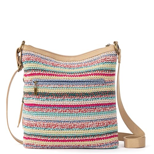 Image of The Sak Lucia Crossbody Bag in Crochet, Convertible Purse with Adjustable Shoulder Strap