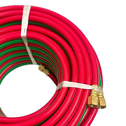 Prolinemax 100 Ft Oxygen and Acetylene Twin Welding Hose 1/4